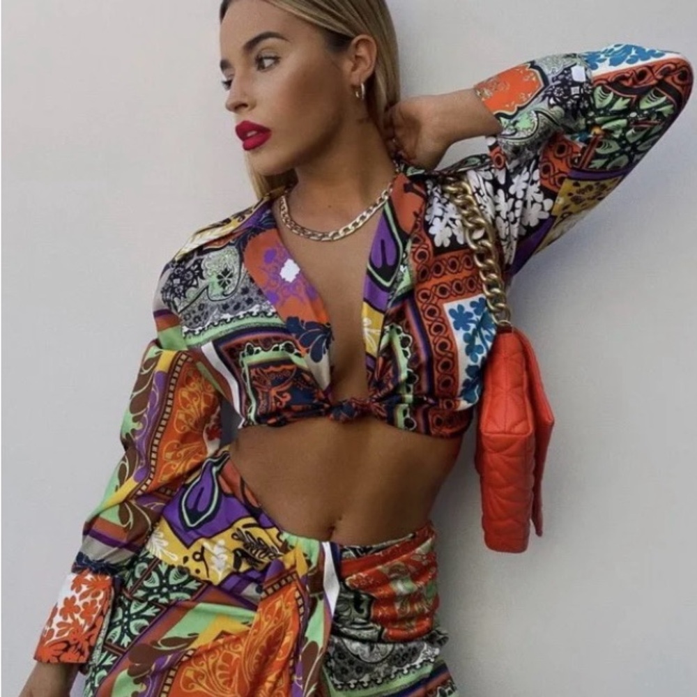 Zara Multicolor Patterned Set - image 5